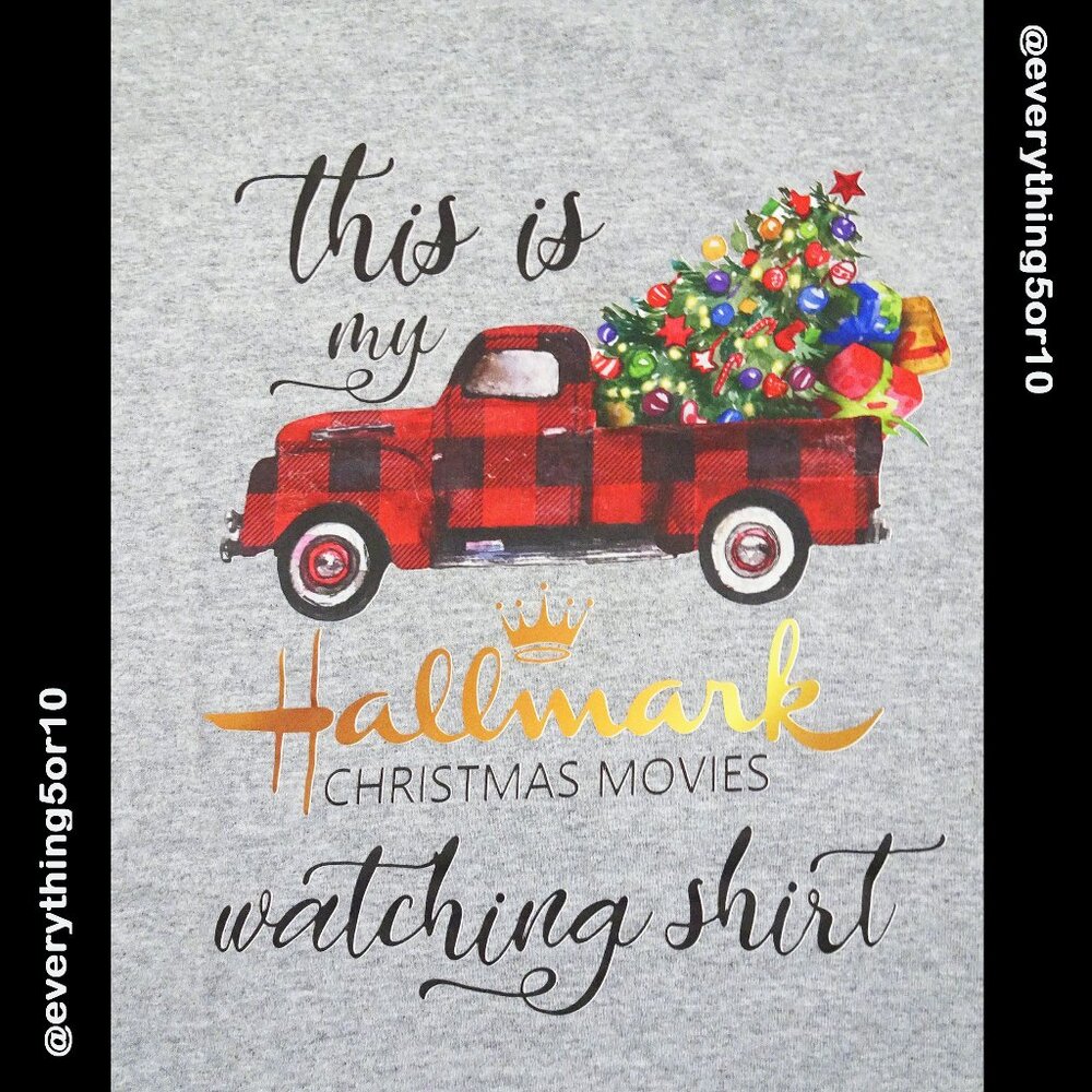 This is My Christmas Movie Watching Shirt t-shirt Unisex Small Holiday TV Cozy S